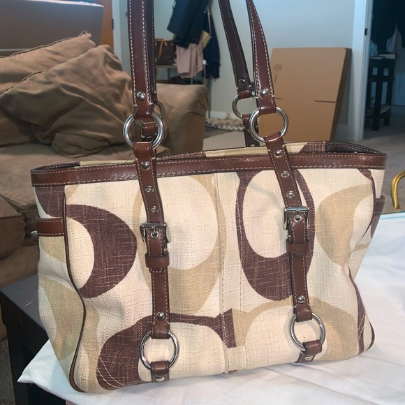 Coach Canvas Tote - Picture 1 of 7